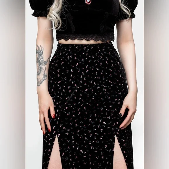 Disturbia Woe Midi Split Skirt - Picture 5 of 9